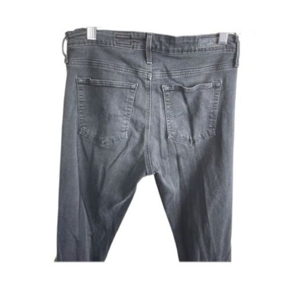 AG Adriano Goldschmied The Farrah high-rise skinny charcoal skinny jeans S 28R - Picture 13 of 15